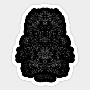 Rorschach  psychedelic Sticker